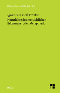 Vorderes Coverbild Naturlehre des menschlichen Erkennens, oder Metaphysik