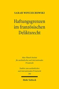 Vorderes Coverbild Haftungsgrenzen im französischen Deliktsrecht