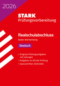 Vorderes Coverbild STARK Deutsch - Realschulabschluss 2026 BW - Prüfungsvorbereitung