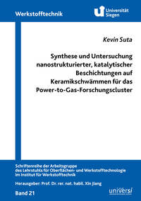 Vorderes Coverbild Synthese und Untersuchung nanostrukturierter, katalytischer Beschichtungen auf Keramikschwämmen für das Power-to-Gas-Forschungscluster