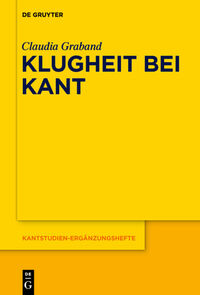 Vorderes Coverbild Klugheit bei Kant
