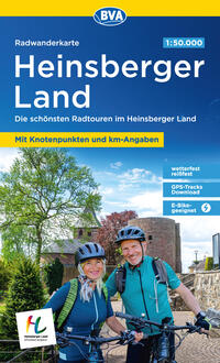 Vorderes Coverbild BVA Radwanderkarte Heinsberger Land 1:50.000, mit Knotenpunkten, reiß- und wetterfest, GPS-Tracks Download, E-Bike geeignet