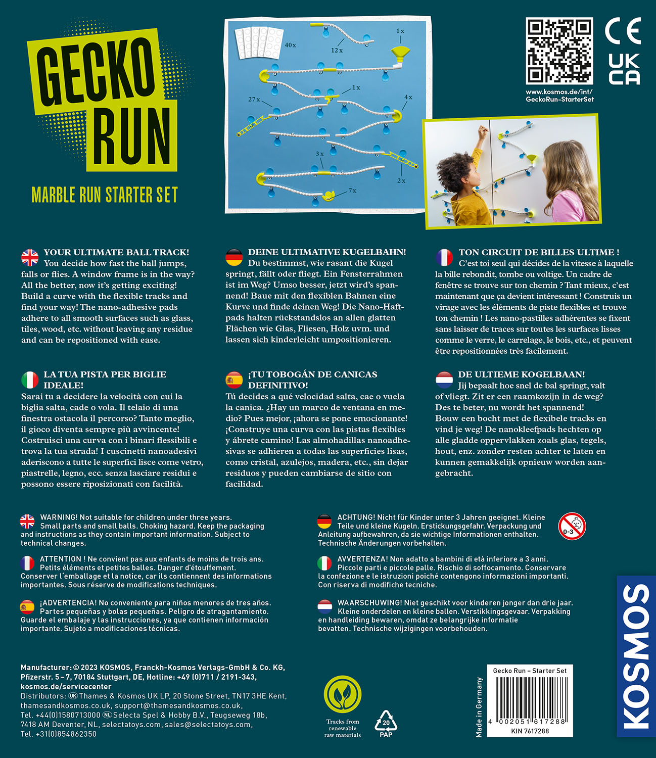 Rückseitencover Gecko Run Marble Run Starter Set INT