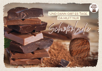 Vorderes Coverbild Und dann gibt es Tage, da hilft nur Schokolade