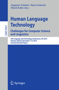 Vorderes Coverbild Human Language Technology. Challenges for Computer Science and Linguistics