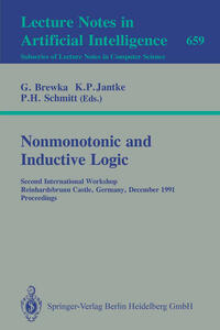 Vorderes Coverbild Nonmonotonic and Inductive Logic
