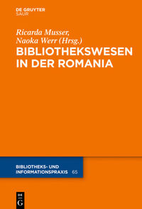 Vorderes Coverbild Das Bibliothekswesen in der Romania
