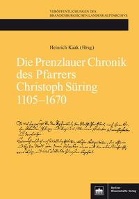 Vorderes Coverbild Die Prenzlauer Chronik des Pfarrers Christoph Süring 1105–1670