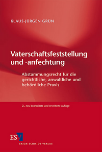Vorderes Coverbild Vaterschaftsfeststellung und -anfechtung