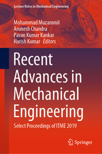Vorderes Coverbild Recent Advances in Mechanical Engineering