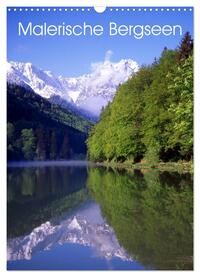 Vorderes Coverbild Malerische Bergseen (Wandkalender 2025 DIN A3 hoch), CALVENDO Monatskalender