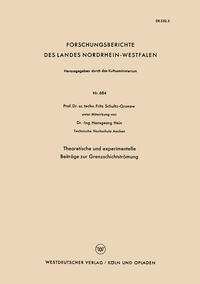 Vorderes Coverbild Theoretische und experimentelle Beiträge zur Grenzschichtströmung
