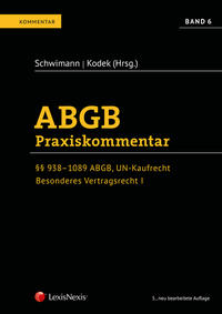 Vorderes Coverbild ABGB Praxiskommentar / ABGB Praxiskommentar - Band 6, 5. Auflage