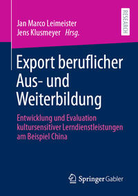 Vorderes Coverbild Export beruflicher Aus- und Weiterbildung