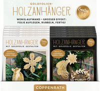 Vorderes Coverbild Holz-Anhänger mit Goldfolie , Magic Winter