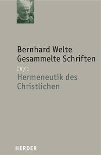 Vorderes Coverbild Hermeneutik des Christlichen