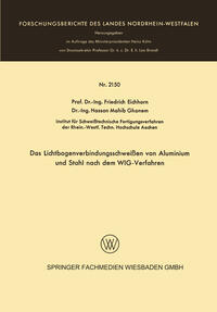 Vorderes Coverbild Das Lichtbogenverbindungsschweißen von Aluminium und Stahl nach dem WIG-Verfahren