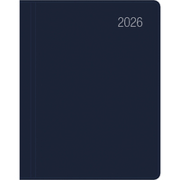 Vorderes Coverbild Taschenkalender blau 2026 - Büro-Kalender 8,3x10,7 - 1W/2S - flexibler Kunststoffeinband - 660-1015-1