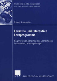 Vorderes Coverbild Lernstile und interaktive Lernprogramme