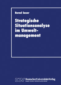 Vorderes Coverbild Stragegische Situationsanalyse im Umweltmanagement