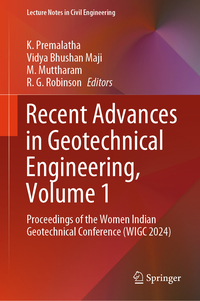 Vorderes Coverbild Recent Advances in Geotechnical Engineering, Volume 1