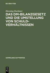Vorderes Coverbild Das DM-Bilanzgesetz und die Umstellung von Schuldverhältnissen