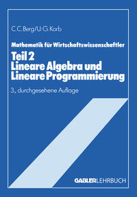 Vorderes Coverbild Lineare Algebra und Lineare Programmierung