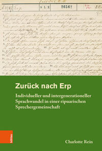 Vorderes Coverbild Zurück nach Erp