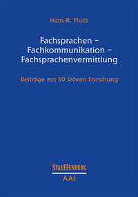 Vorderes Coverbild Fachsprachen – Fachkommunikation – Fachsprachenvermittlung