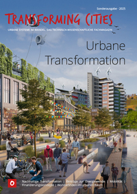 Vorderes Coverbild Transforming Cities - Sonderausgabe (2025)