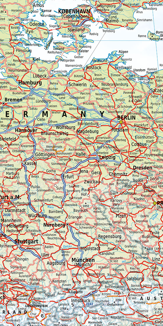 Beispielinhalt (Bild) Kümmerly+Frey Europa, Railmap 1:5 Mio.