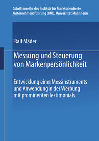 Vorderes Coverbild Messung und Steuerung von Markenpersönlichkeit