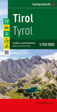 Vorderes Coverbild Tirol, Straßen- und Freizeitkarte 1:150.000, freytag & berndt