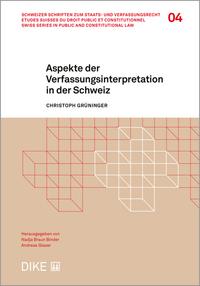 Vorderes Coverbild Aspekte der Verfassungsinterpretation in der Schweiz