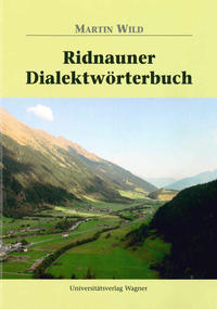 Vorderes Coverbild Ridnauner Dialektwörterbuch