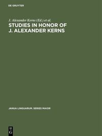 Vorderes Coverbild Studies in honor of J. Alexander Kerns