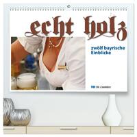 Vorderes Coverbild Echt Holz - Einblicke (hochwertiger Premium Wandkalender 2026 DIN A2 quer), Kunstdruck in Hochglanz