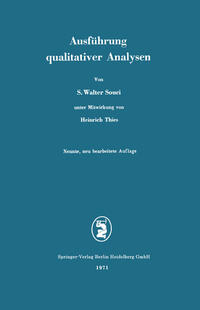 Vorderes Coverbild Ausführung qualitativer Analysen