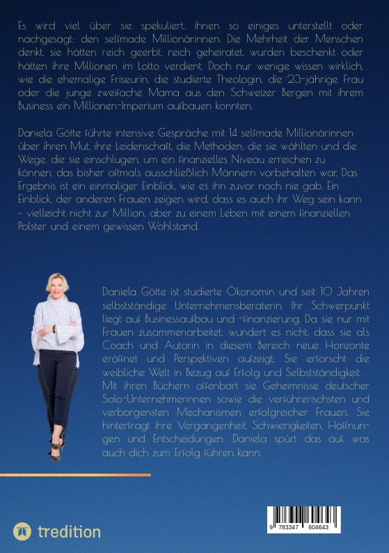 Rückseitencover Ihr Weg zur Selfmade Millionärin