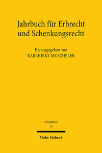 Vorderes Coverbild Jahrbuch für Erbrecht und Schenkungsrecht
