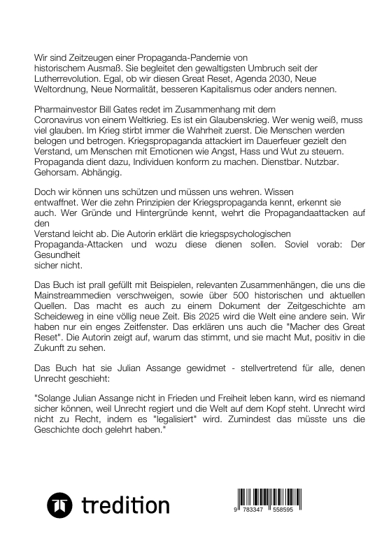 Rückseitencover Propaganda-Pandemie