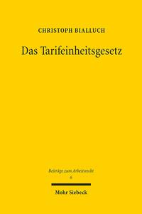 Vorderes Coverbild Das Tarifeinheitsgesetz