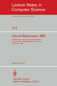 Vorderes Coverbild Interval Mathematics 1985