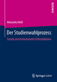 Vorderes Coverbild Der Studienwahlprozess