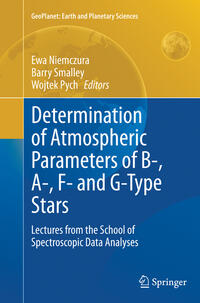 Vorderes Coverbild Determination of Atmospheric Parameters of B-, A-, F- and G-Type Stars