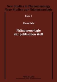 Vorderes Coverbild Phänomenologie der politischen Welt