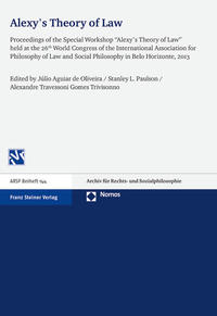 Vorderes Coverbild Alexy's Theory of Law