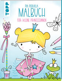 Vorderes Coverbild Pia Pedevilla Malbuch - Für kleine Prinzessinnen