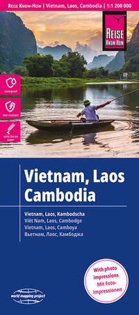 Vorderes Coverbild Reise Know-How Landkarte Vietnam, Laos, Kambodscha (1:1.200.000)