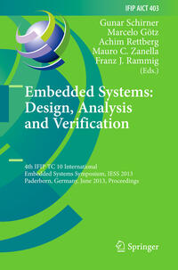 Vorderes Coverbild Embedded Systems: Design, Analysis and Verification